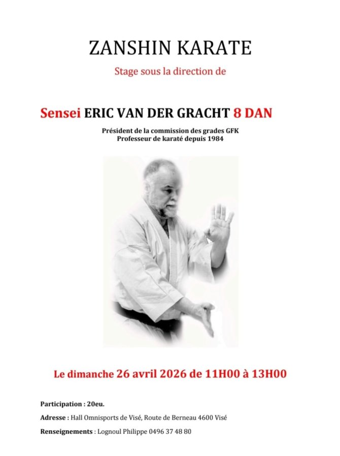 Stage avec Éric van der Gracht