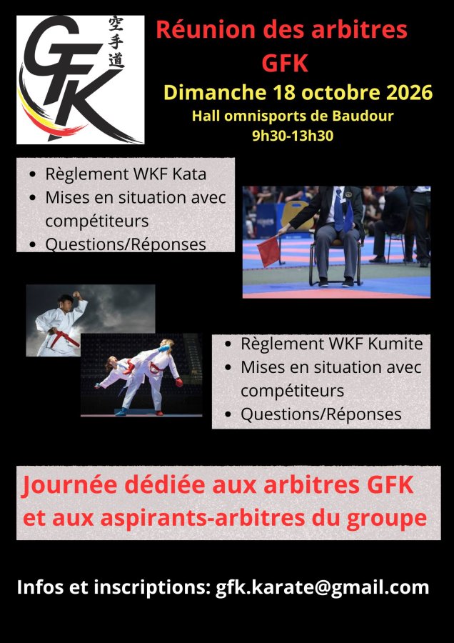 Formation Arbitrage & Bénévoles GFK